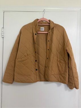 Kensie Quilted Jacket in Camel Tan